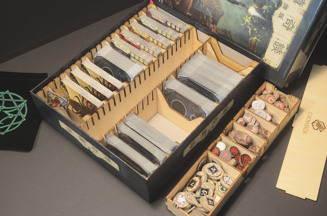 詭鎮奇談：卡牌版(修訂版核心) 收納盒 Arkham Horror The Card Game Revised Core Set insert organizer 烏鴉盒子