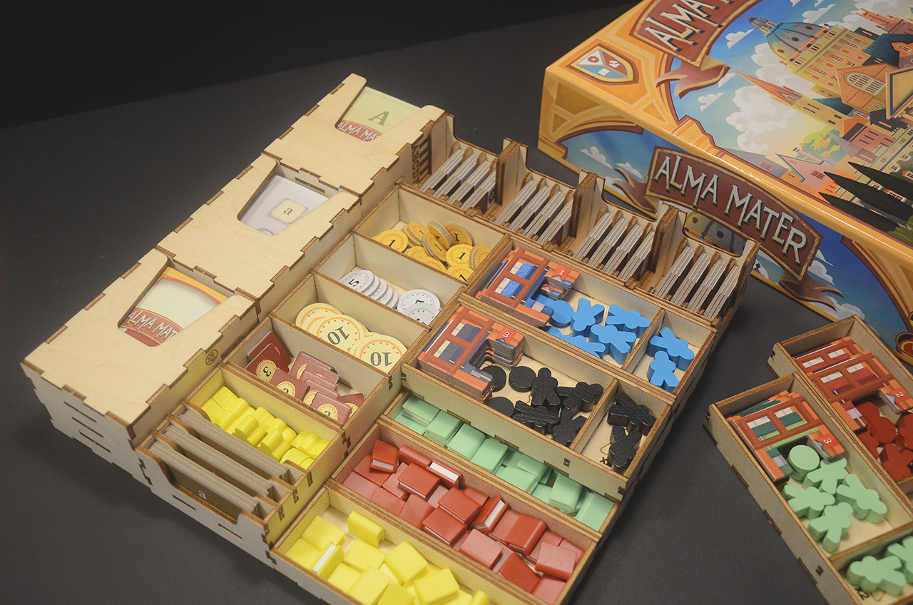 盛譽學院 桌遊收納盒 Alma Mater board game insert 烏鴉盒子桌遊收納