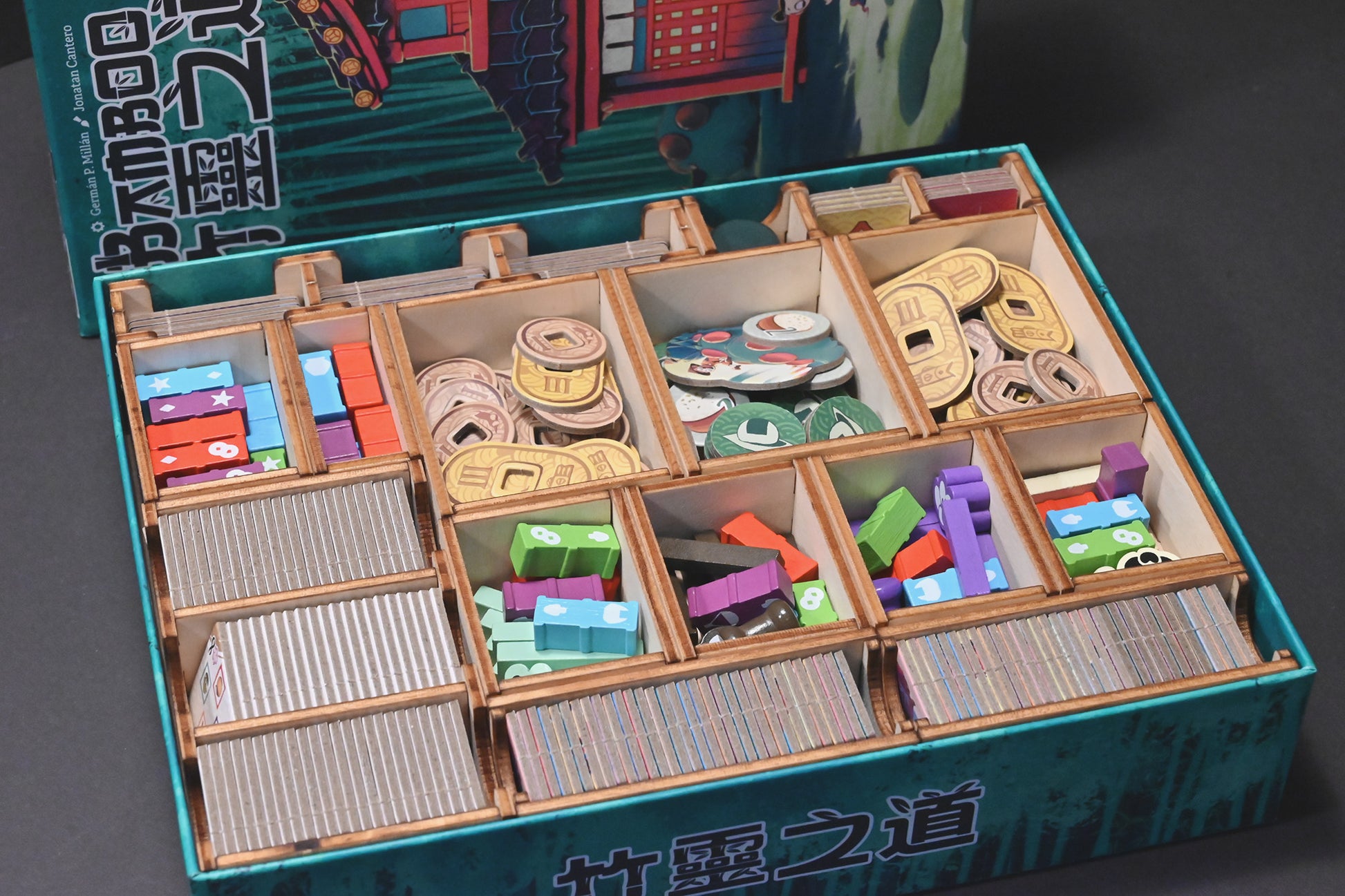 竹靈之道 桌遊收納盒 Bamboo board game insert 烏鴉盒子桌遊收納