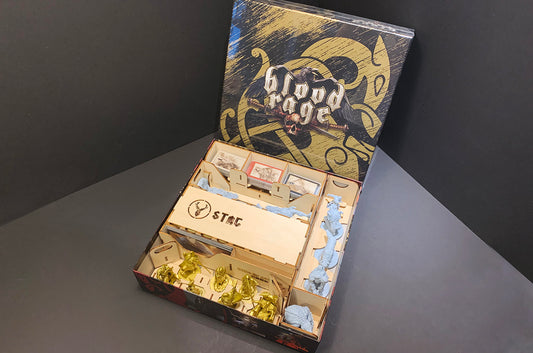 血色狂怒 黑金盒 Blood Rage Promo Box 烏鴉盒子木質桌遊收納盒
