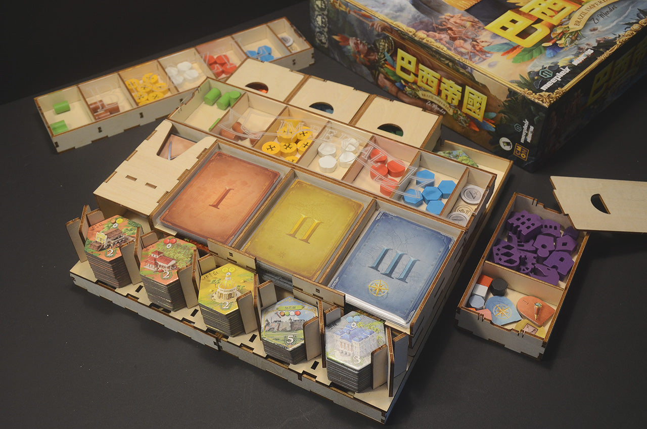 巴西帝國 桌遊收納盒 Brazil Imperial insert organizer 烏鴉盒子桌遊收納