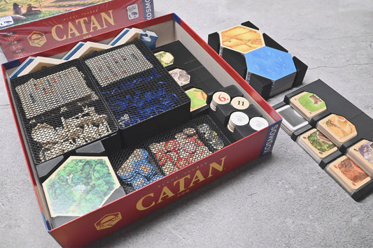 卡坦島+雙擴充 Catan 桌遊收納盒