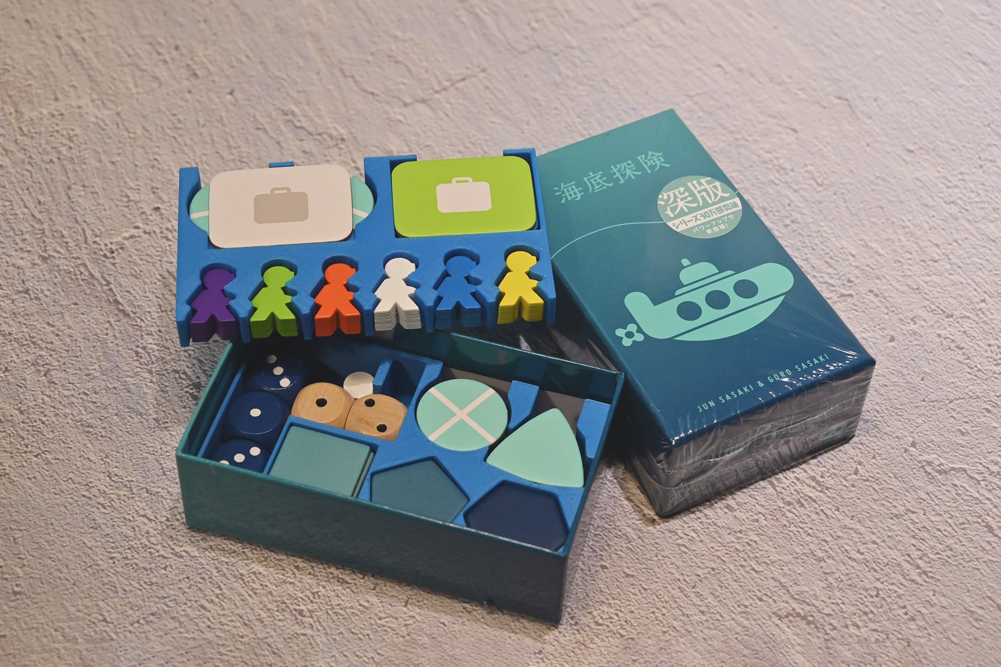 海底探險深版 3D列印桌遊收納盒 | 烏鴉盒子桌遊收納 Deep Sea Adventure Boost 3D printing insert