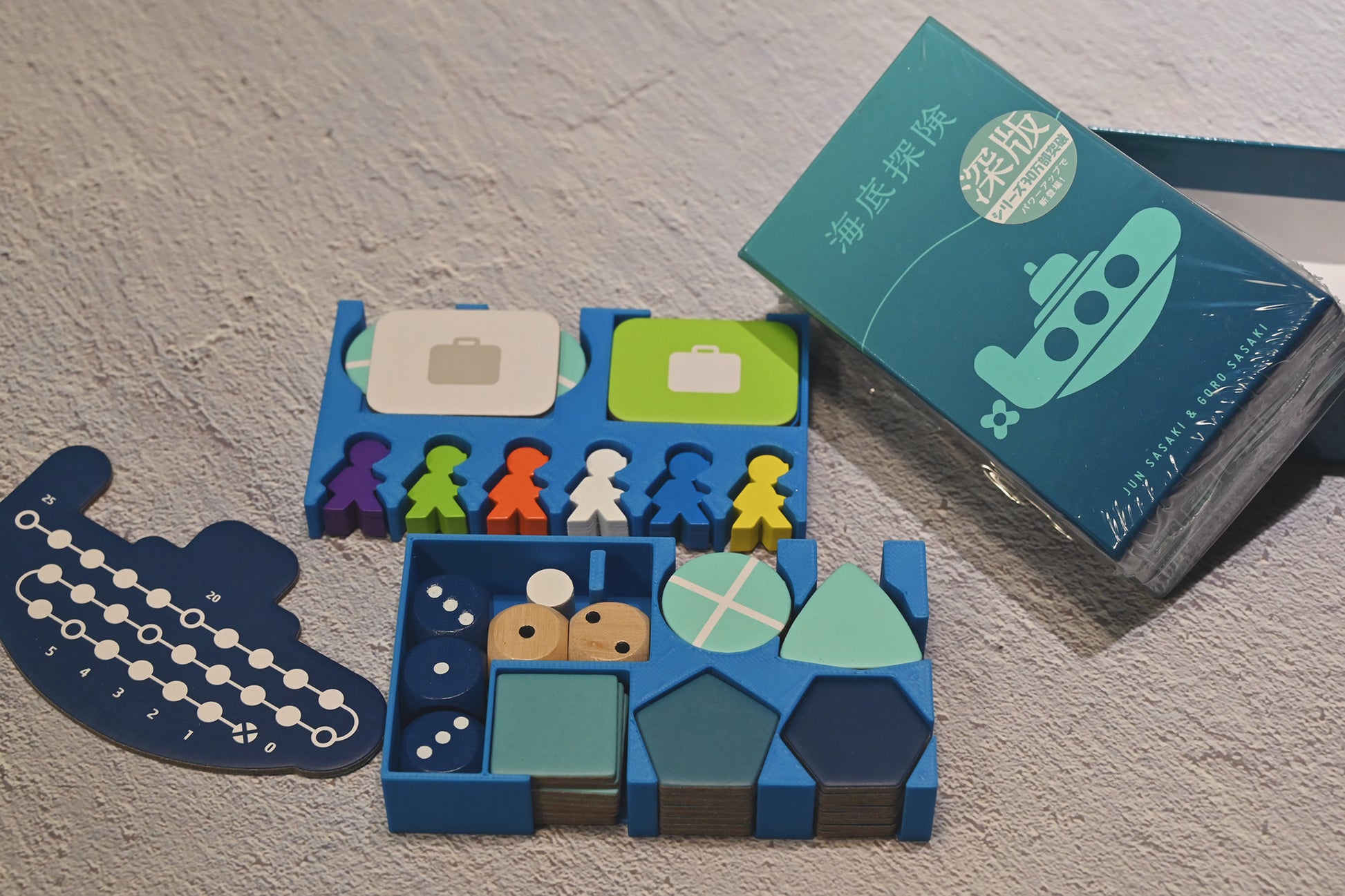 海底探險深版 3D列印桌遊收納盒 | 烏鴉盒子桌遊收納 Deep Sea Adventure Boost 3D printing insert