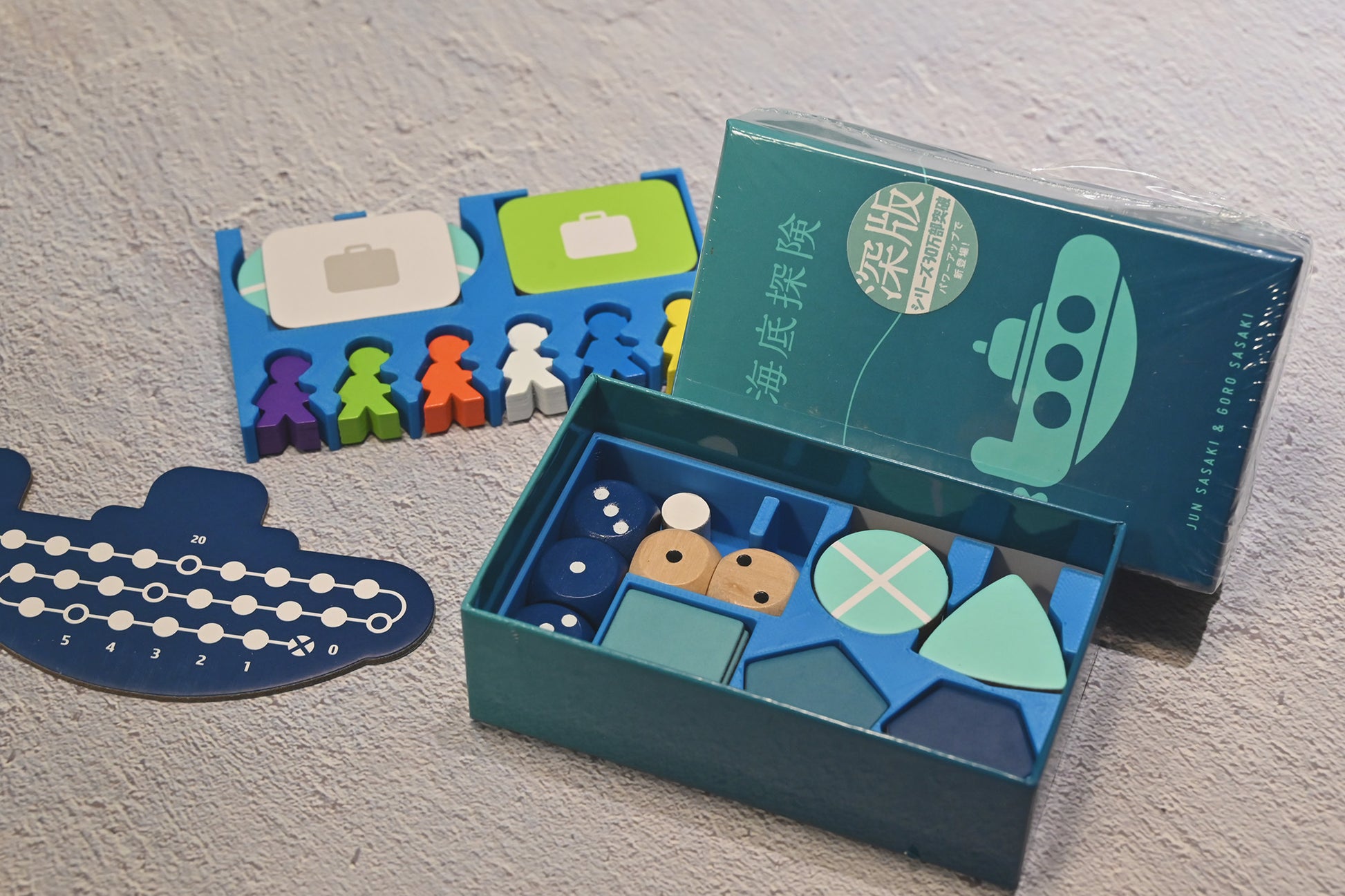 海底探險深版 3D列印桌遊收納盒 | 烏鴉盒子桌遊收納 Deep Sea Adventure Boost 3D printing insert