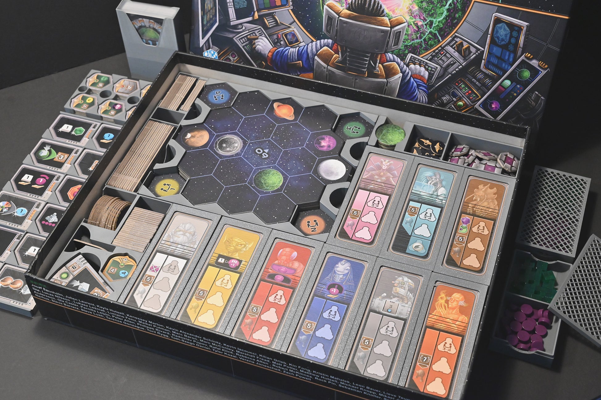 蓋亞計畫+失落艦隊 桌遊收納盒 Gaia Project board game insert 烏鴉盒子