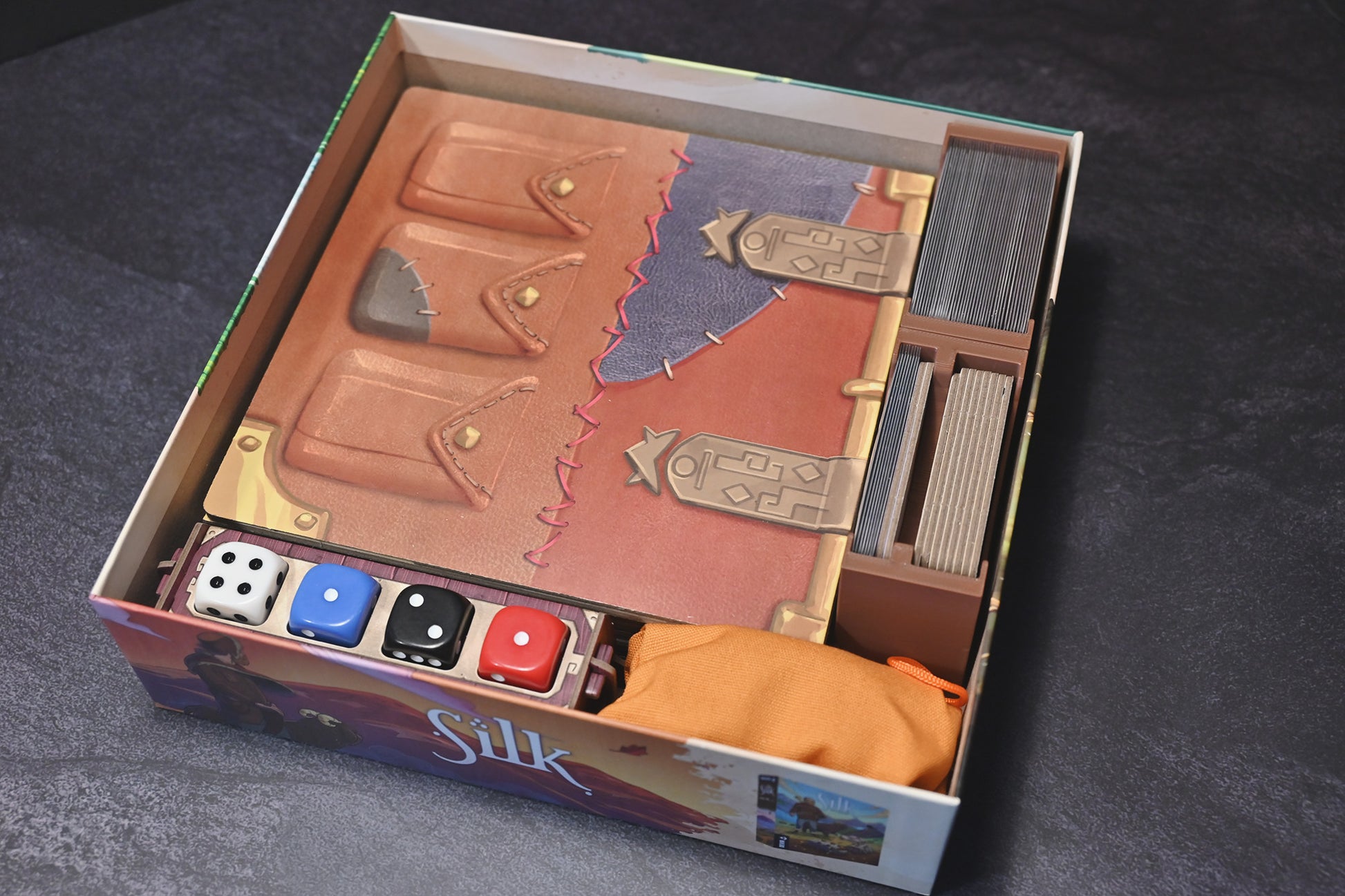 沙原行商 3D列印桌遊收納盒 Sand board game insert 烏鴉盒子桌遊收納