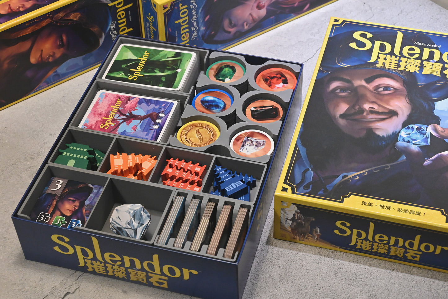 璀璨寶石+新版擴充 Splendor 桌遊收納盒