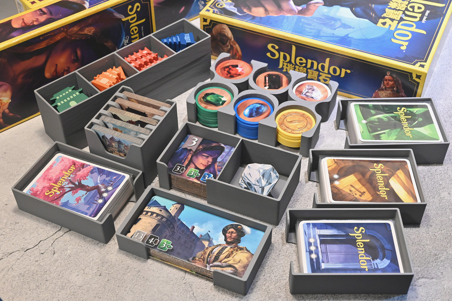 璀璨寶石+新版擴充 Splendor 桌遊收納盒