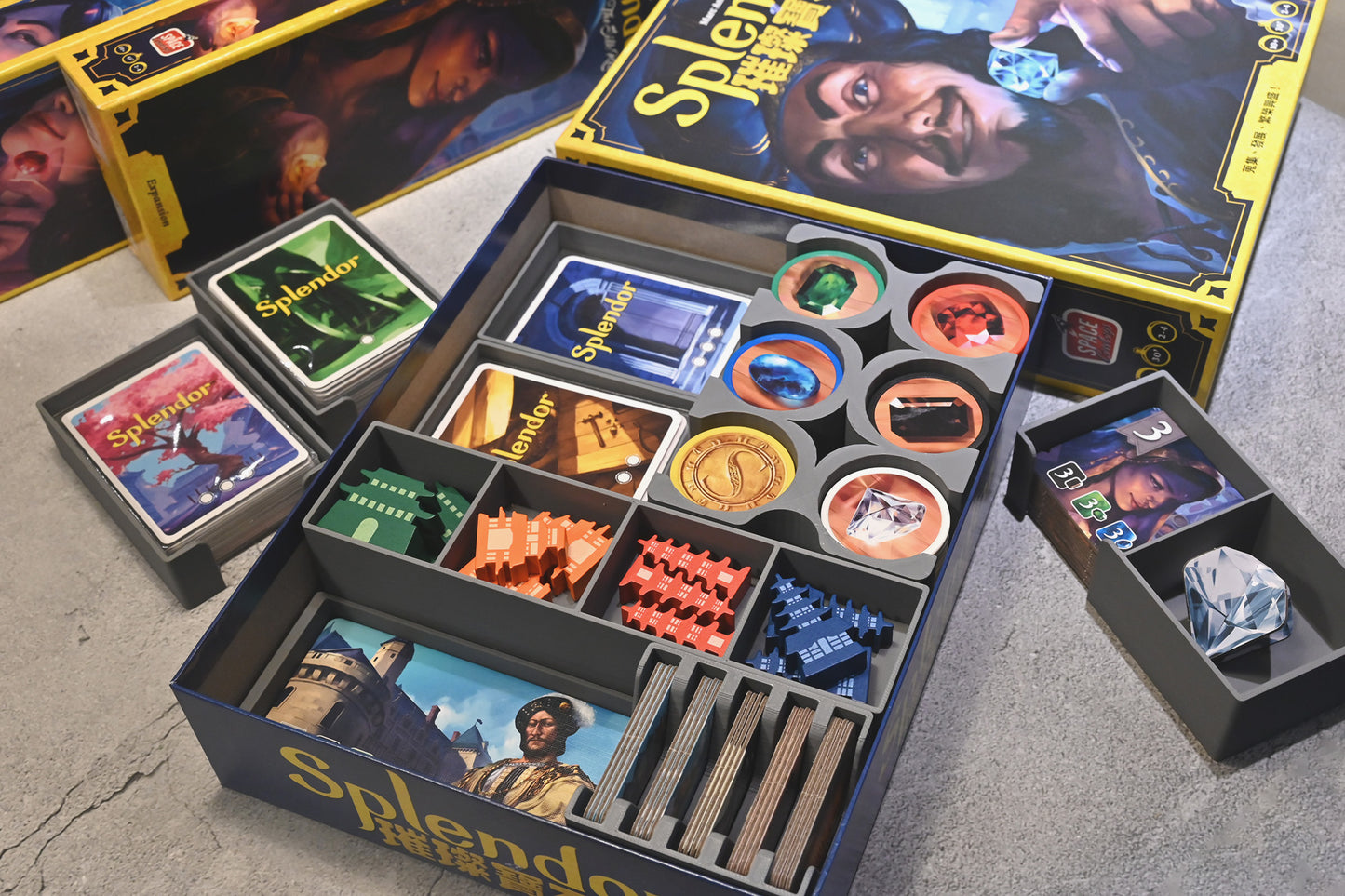 璀璨寶石+新版擴充 Splendor 桌遊收納盒
