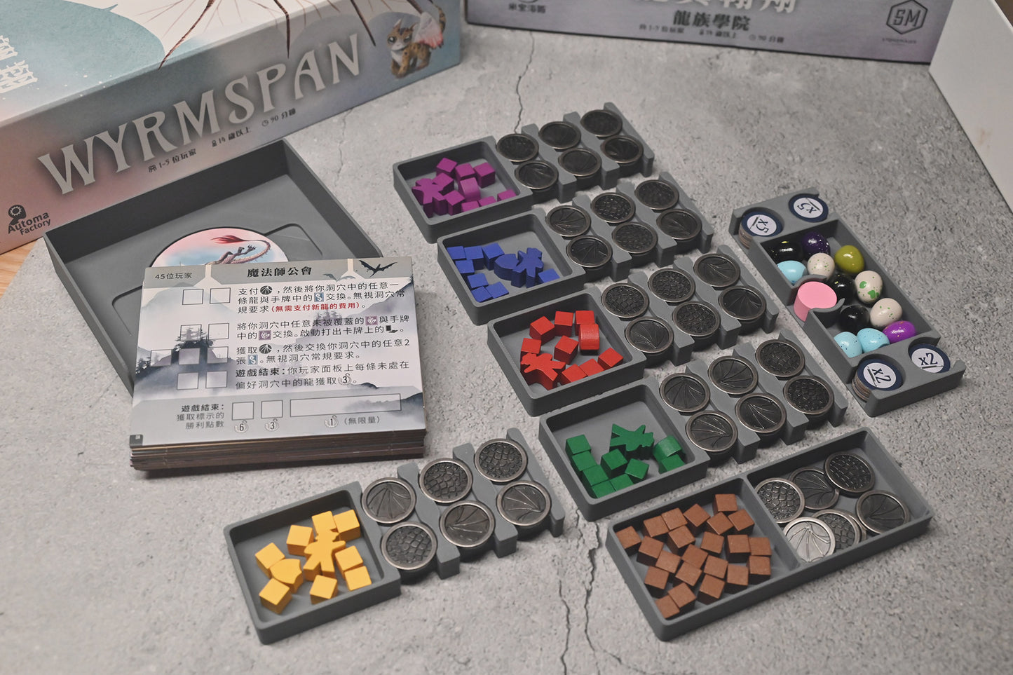 龍翼翱翔+龍族學院 Wyrmspan 桌遊收納盒