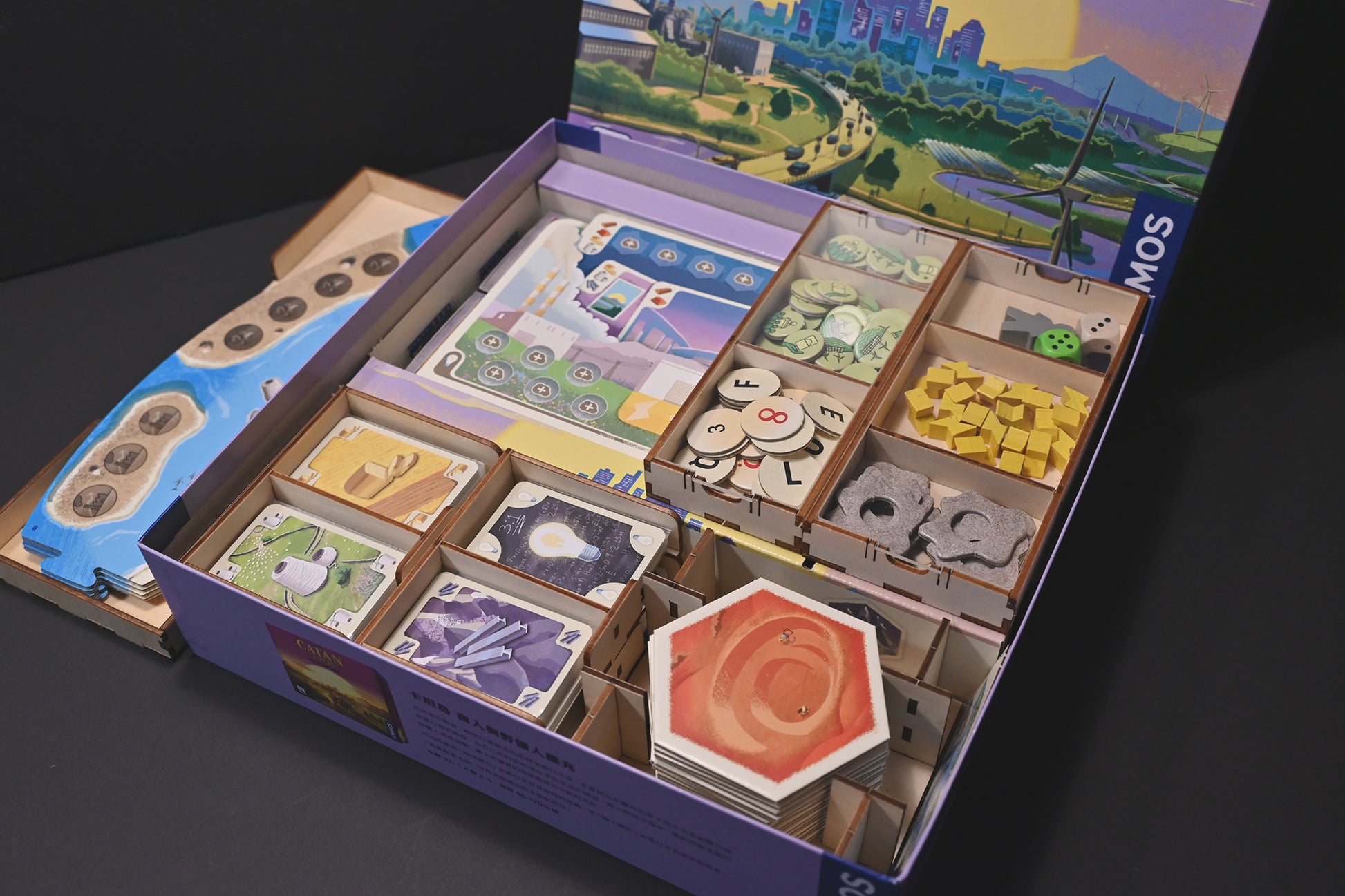 卡坦島永續能源 桌遊收納盒 Catan New Energies board game insert 烏鴉盒子桌遊收納
