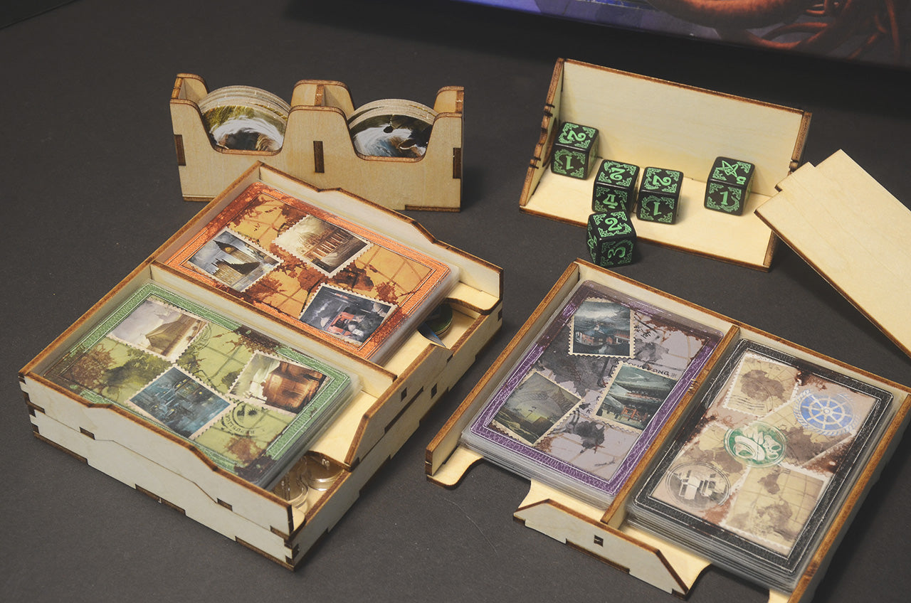 全球驚慄 桌遊收納盒 Eldritch Horror insert organizer 烏鴉盒子桌遊收納