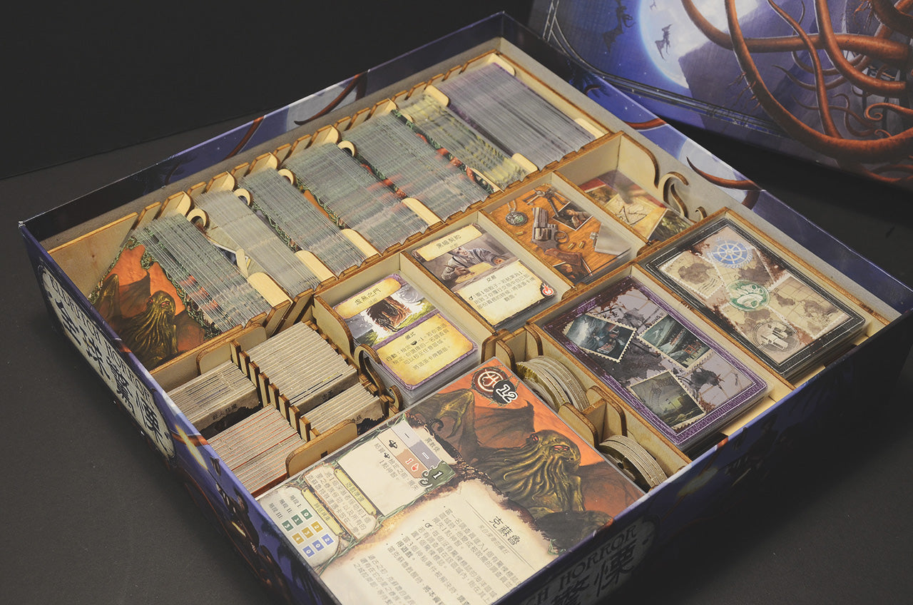 全球驚慄 桌遊收納盒 Eldritch Horror insert organizer 烏鴉盒子桌遊收納
