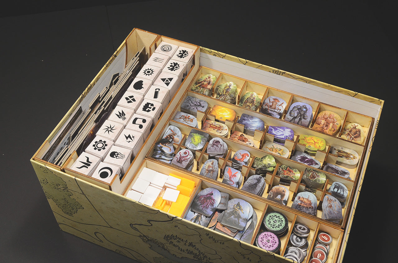 幽港迷城(黯淡港灣) Gloomhaven 烏鴉盒子木質桌遊收納盒