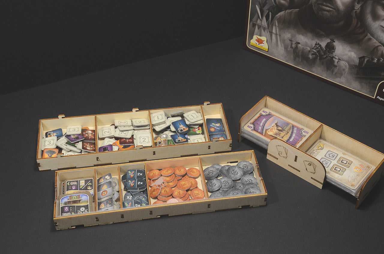大西部之路 Great Western Trail 烏鴉盒子木質桌遊收納盒