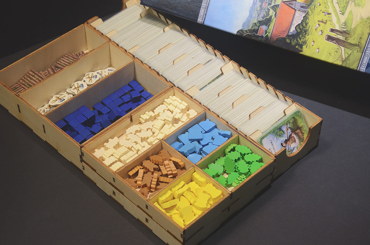 哈勒陶農場-桌遊收納盒 Hallertau Insert Organizer 烏鴉盒子桌遊收納