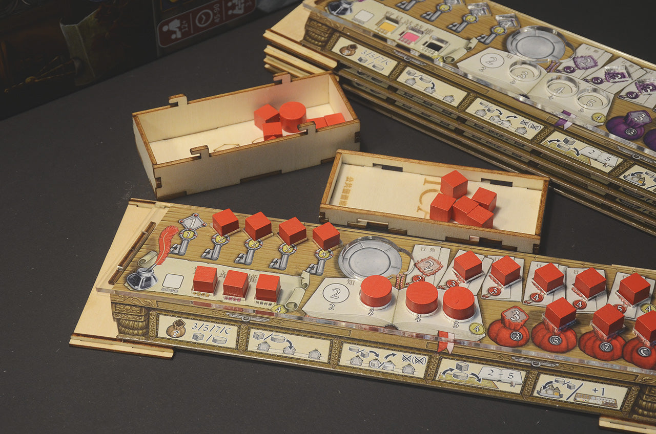 漢薩同盟大盒版 桌遊收納盒 Hansa Teutonica insert organizer 烏鴉盒子桌遊收納
