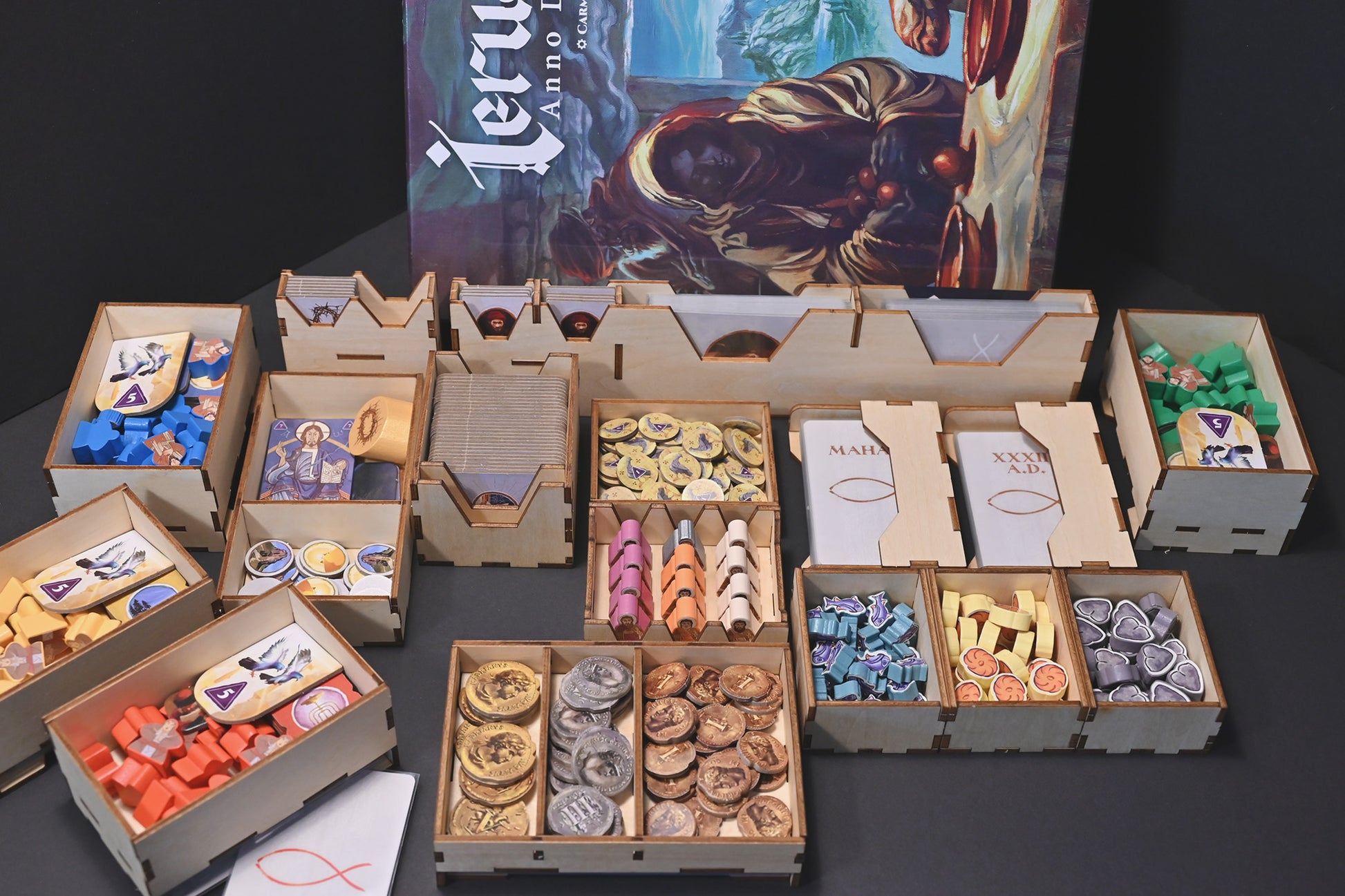 耶路撒冷：最後的晚餐 桌遊收納盒 Ierusalem Anno Domini insert 烏鴉盒子桌遊收納