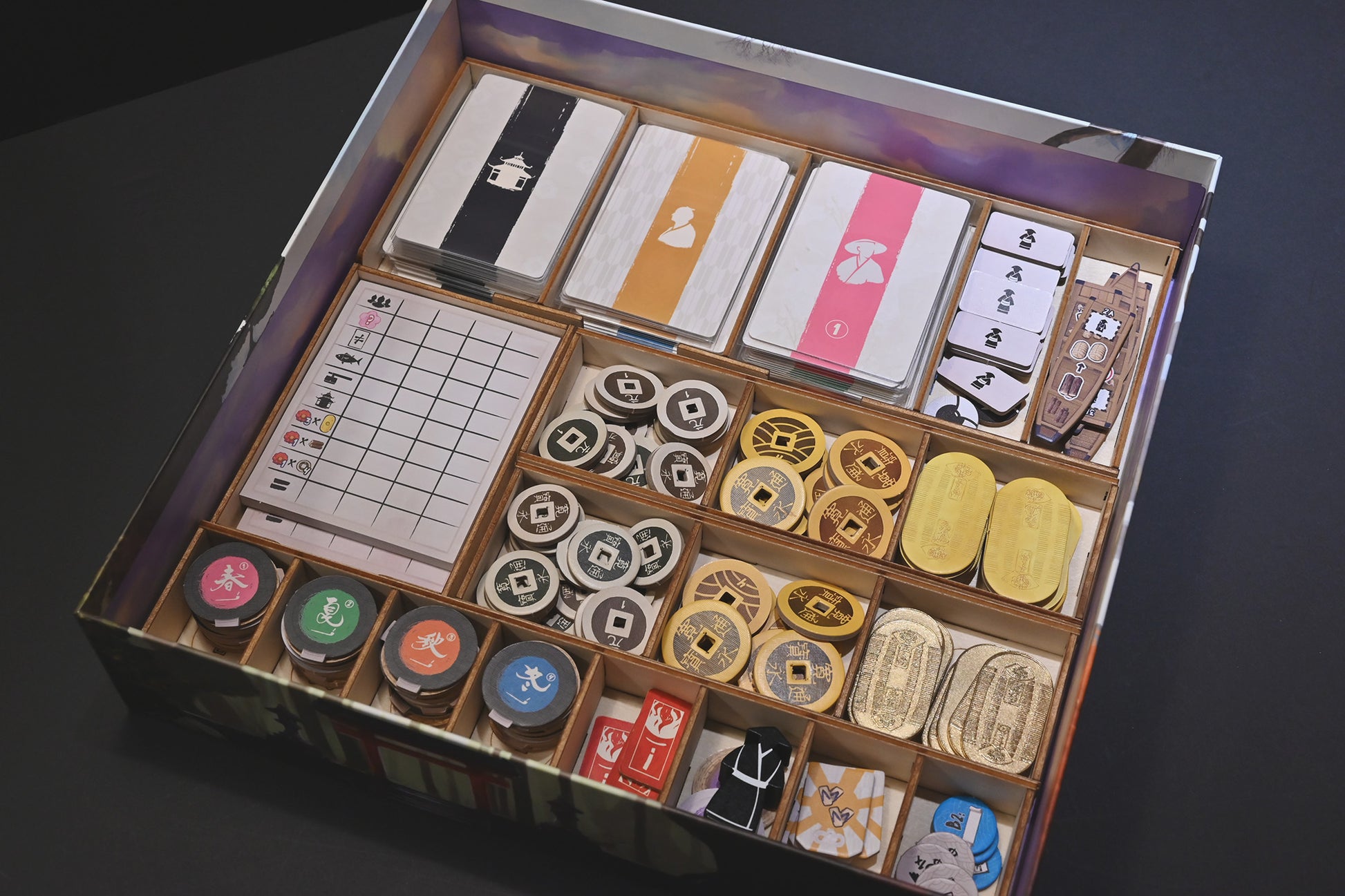 江戶職人物語+橋見曙光擴充 桌遊收納盒 Iki board game insert with expansion 烏鴉盒子桌遊收納
