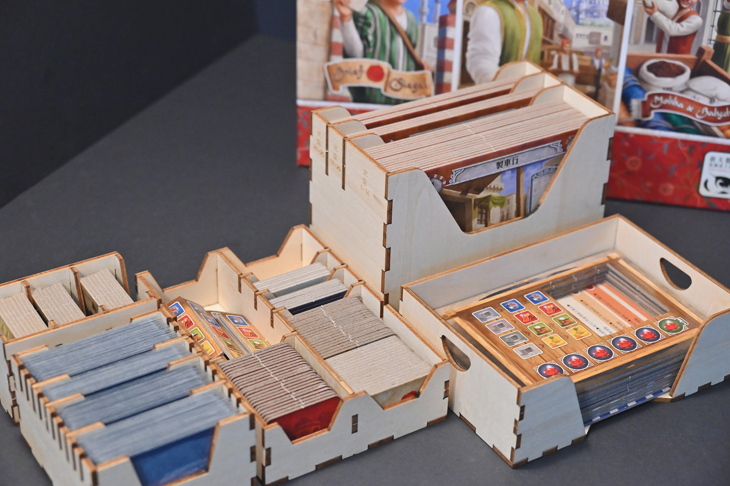 伊斯坦堡大盒版 桌遊收納盒 Istanbul Big Box board game insert 烏鴉盒子桌遊收納
