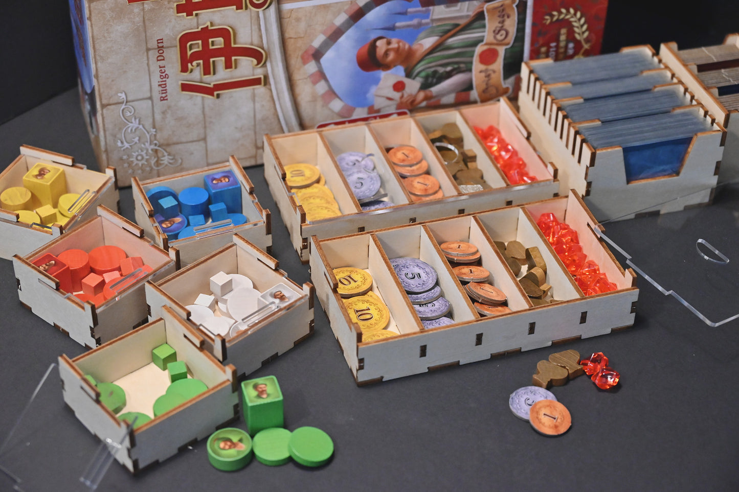 伊斯坦堡大盒版 桌遊收納盒 Istanbul Big Box board game insert 烏鴉盒子桌遊收納