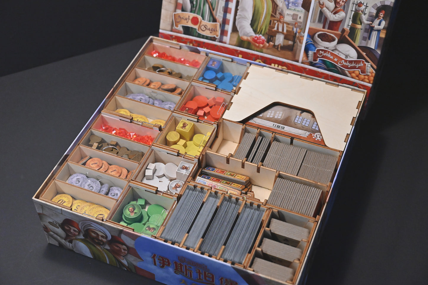 伊斯坦堡大盒版 桌遊收納盒 Istanbul Big Box board game insert 烏鴉盒子桌遊收納