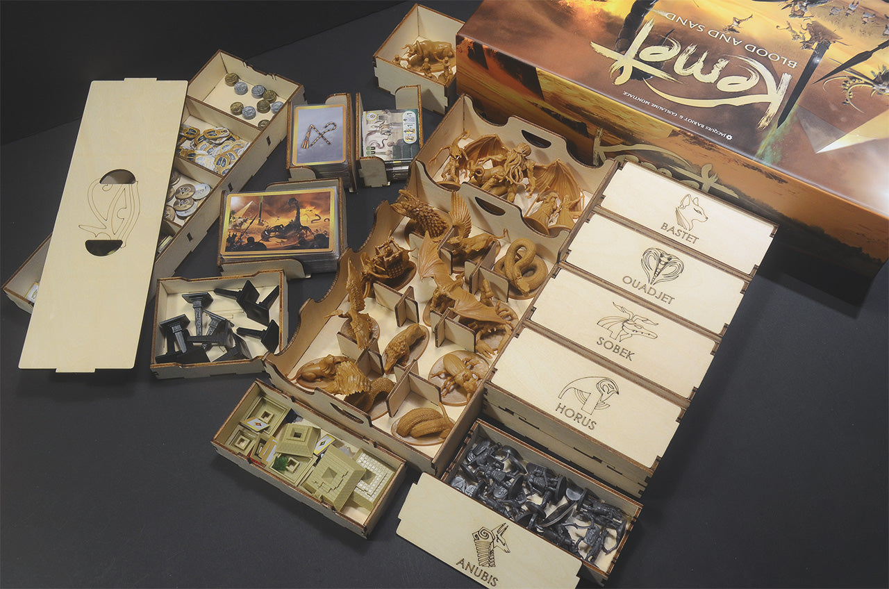 聖域：血與沙 收納盒 Kemet insert organizer 烏鴉盒子桌遊收納
