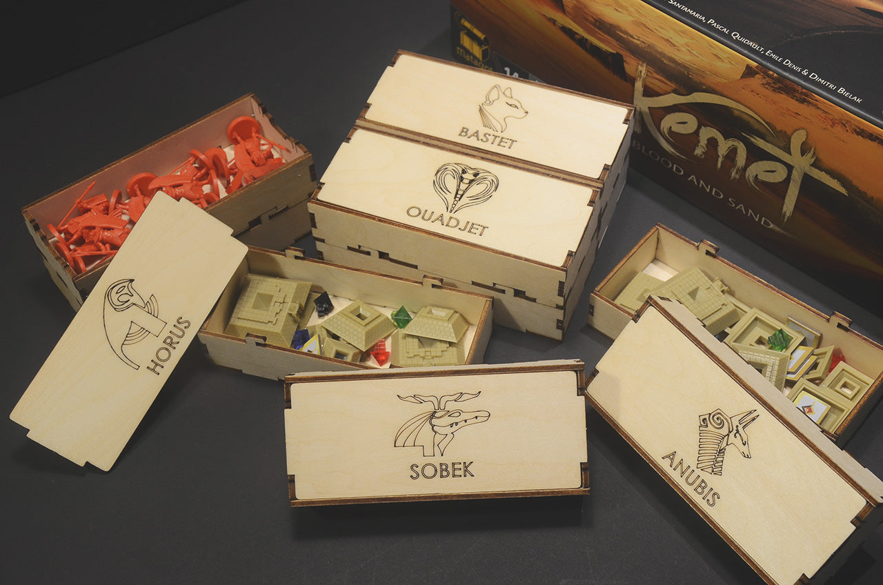 聖域：血與沙 收納盒 Kemet insert organizer 烏鴉盒子桌遊收納