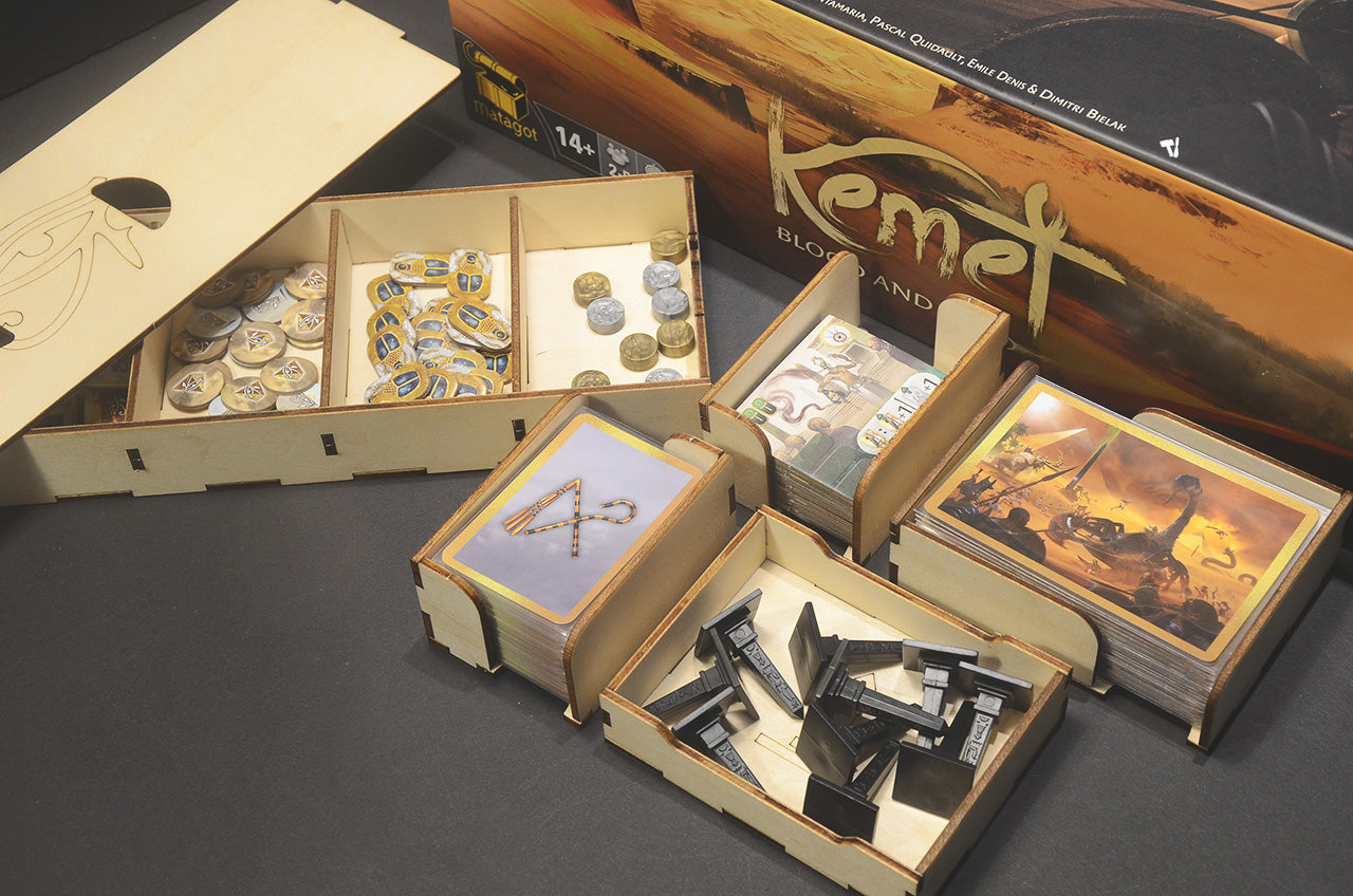 聖域：血與沙 收納盒 Kemet insert organizer 烏鴉盒子桌遊收納