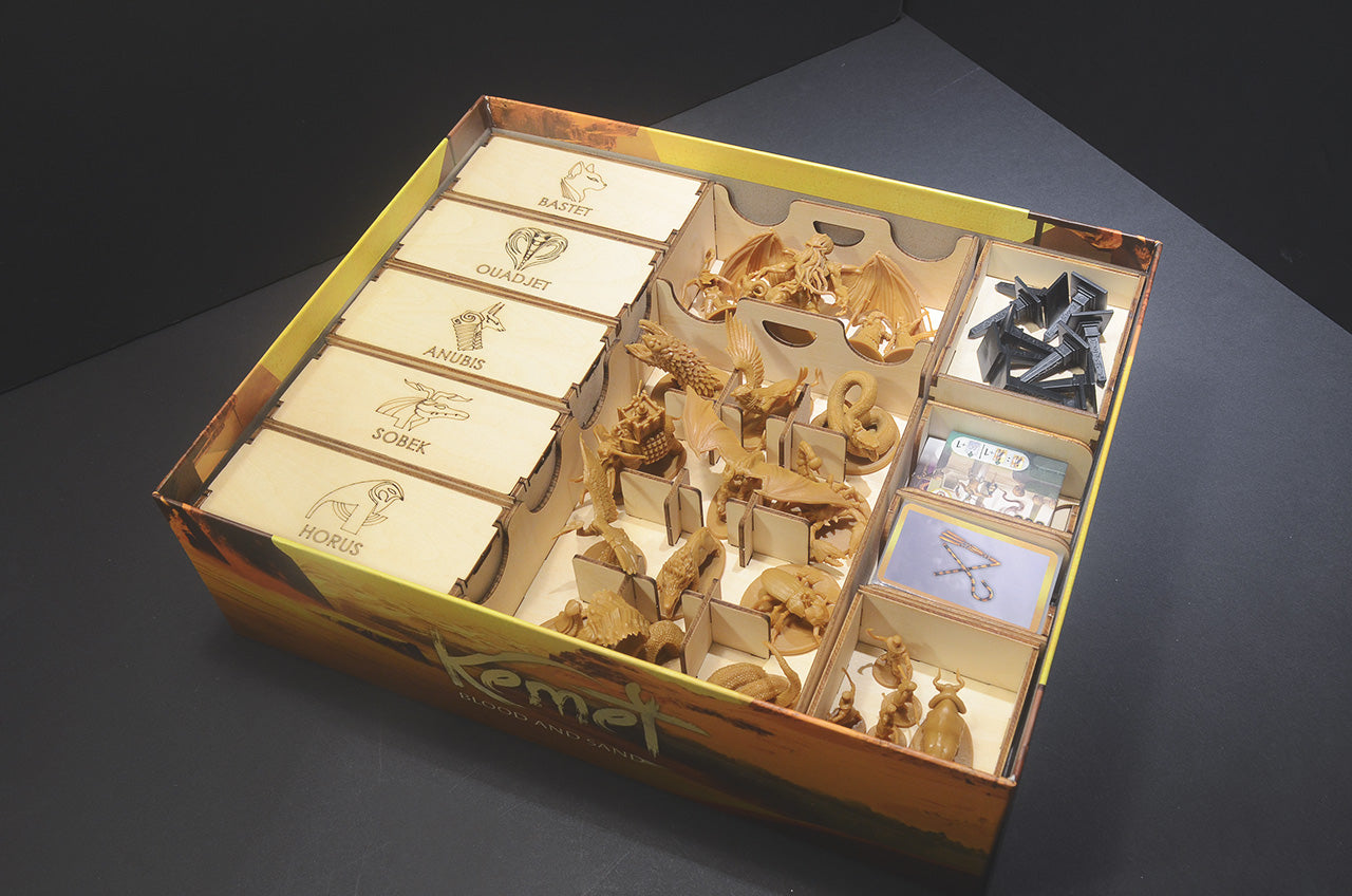 聖域：血與沙 收納盒 Kemet insert organizer 烏鴉盒子桌遊收納