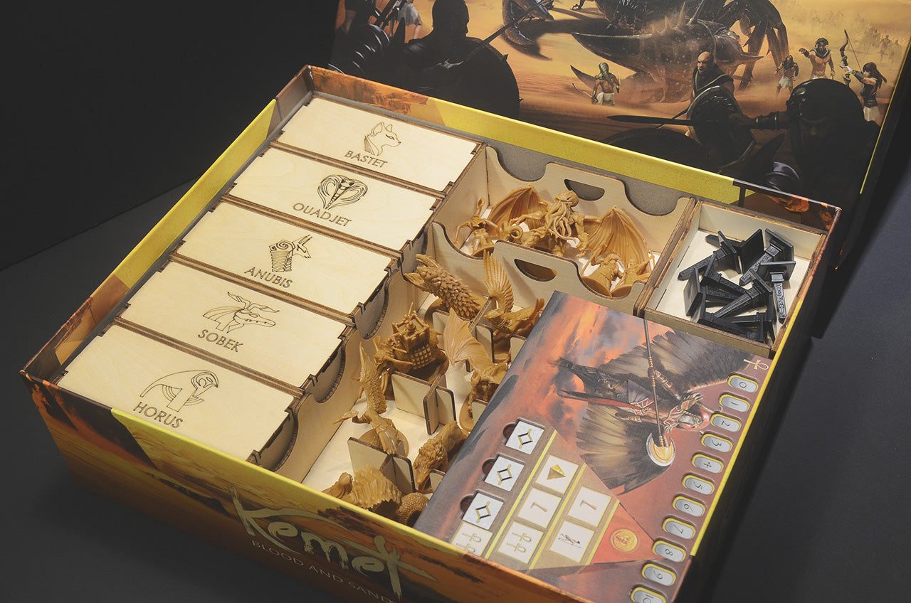 聖域：血與沙 收納盒 Kemet insert organizer 烏鴉盒子桌遊收納