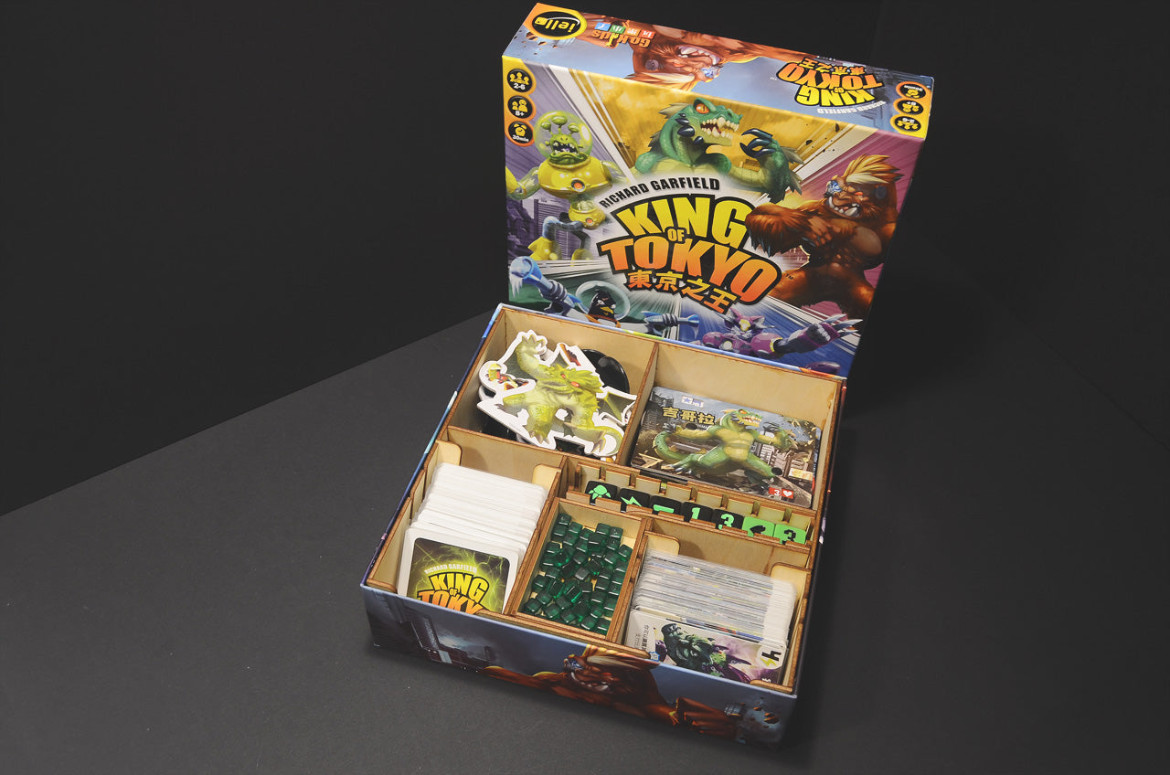 東京之王 King of Tokyo 烏鴉盒子木質桌遊收納盒
