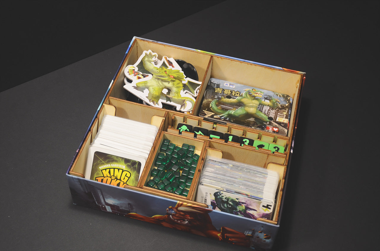 東京之王 King of Tokyo 烏鴉盒子木質桌遊收納盒