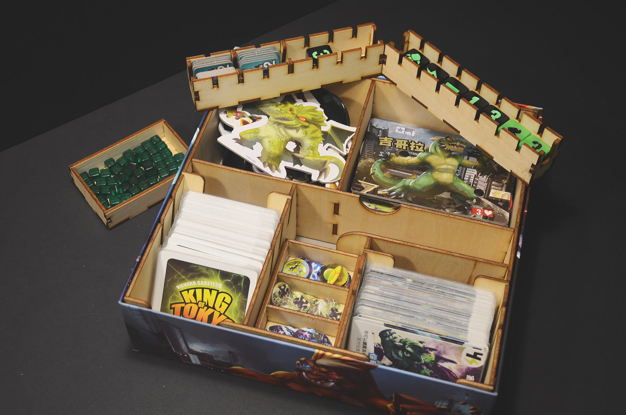 東京之王 King of Tokyo 烏鴉盒子木質桌遊收納盒