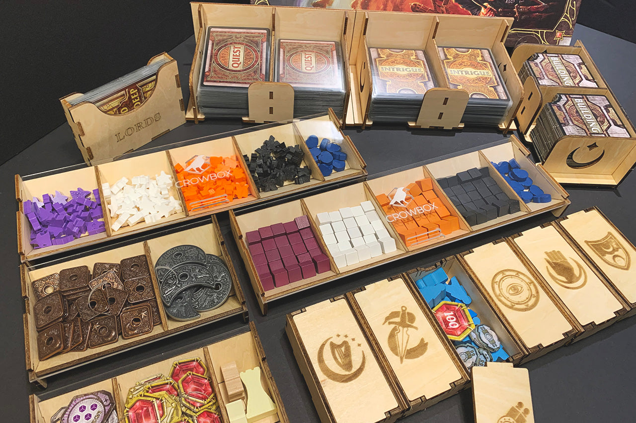 深水城領主 Lords of Waterdeep 烏鴉盒子木質桌遊收納盒