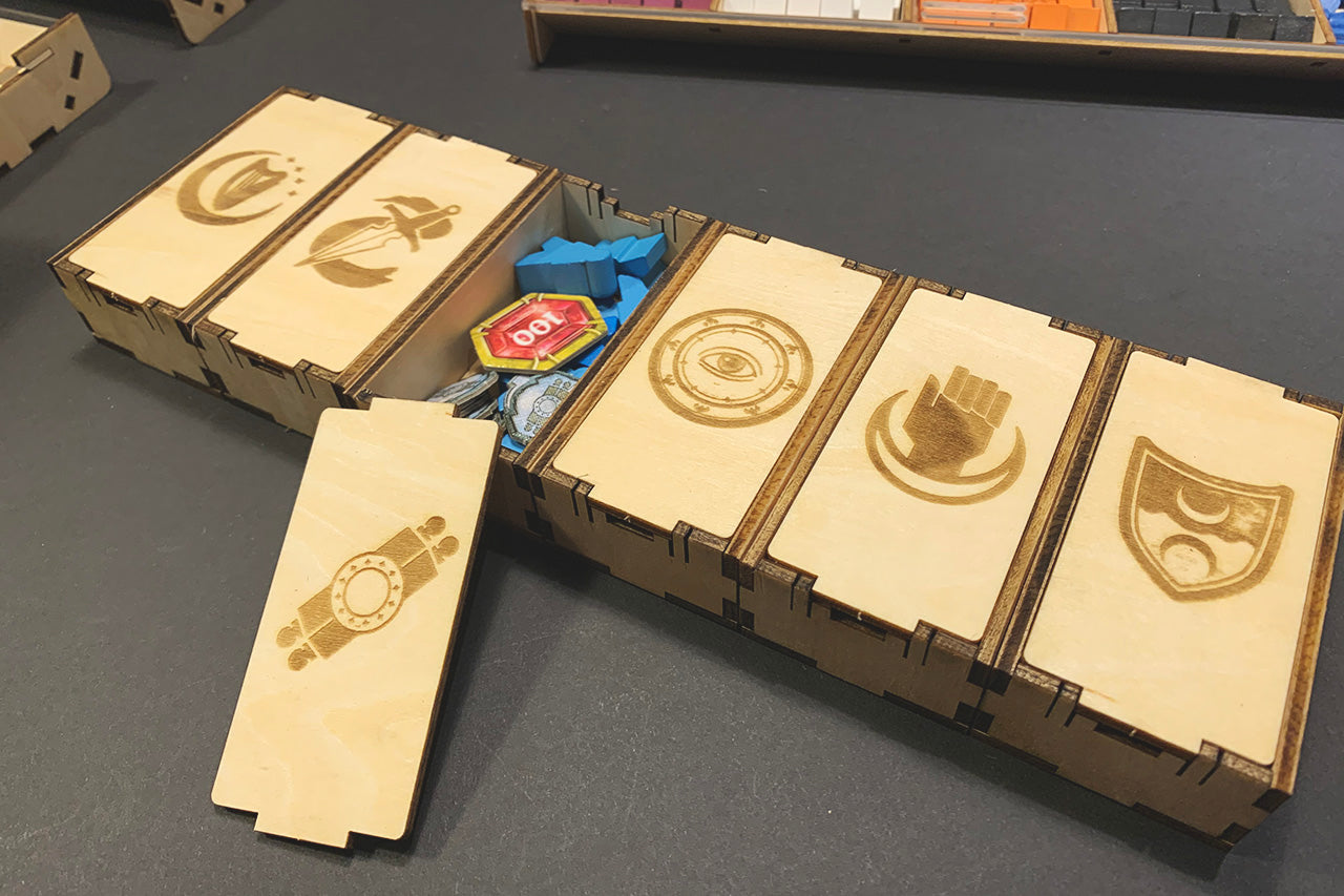 深水城領主 Lords of Waterdeep 烏鴉盒子木質桌遊收納盒