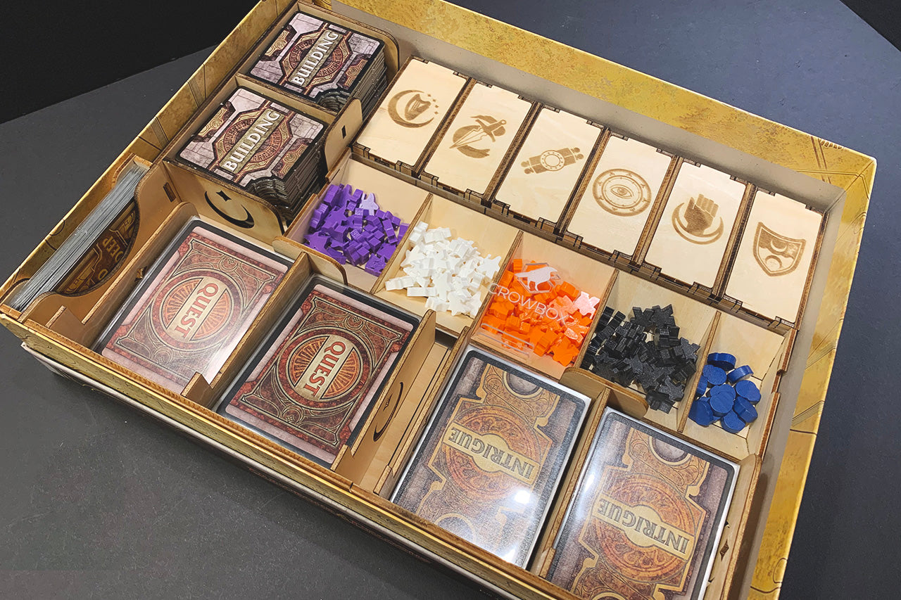 深水城領主 Lords of Waterdeep 烏鴉盒子木質桌遊收納盒