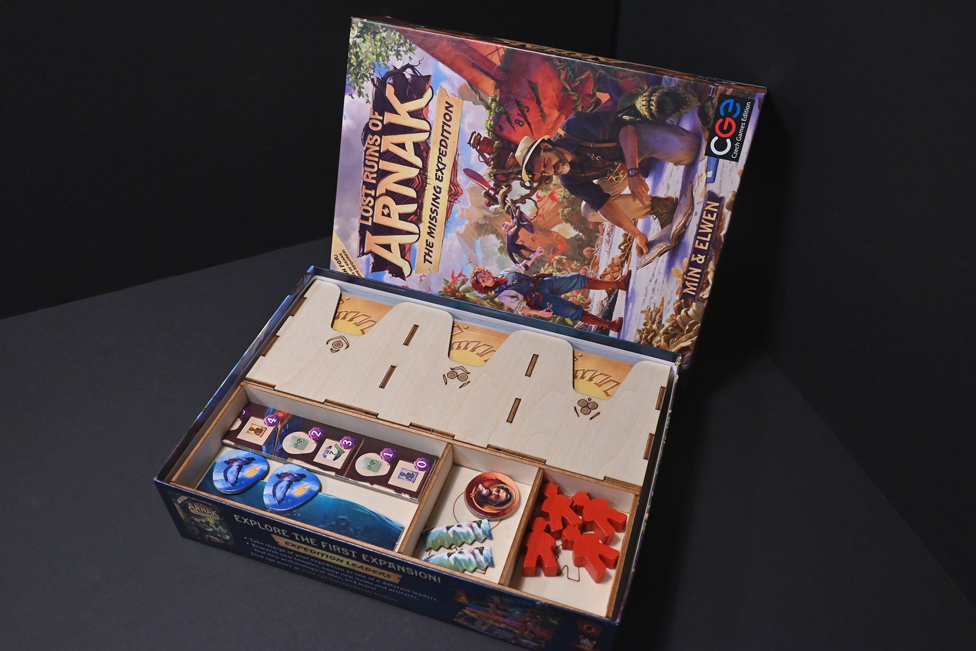 阿納克遺跡 迷失探險隊 桌遊收納盒 Lost Ruins of Arnak: The Missing Expedition insert organizer 烏鴉盒子桌遊收納
