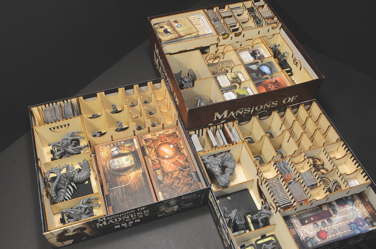 瘋狂詭宅 擴充 收納盒 Mansion of Madness Horrific Journeys Insert 烏鴉盒子桌遊收納