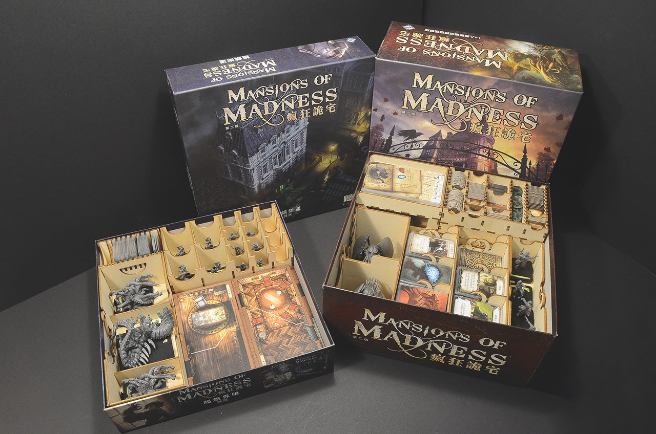 瘋狂詭宅二版 Mansion of Madness 烏鴉盒子木質桌遊收納盒