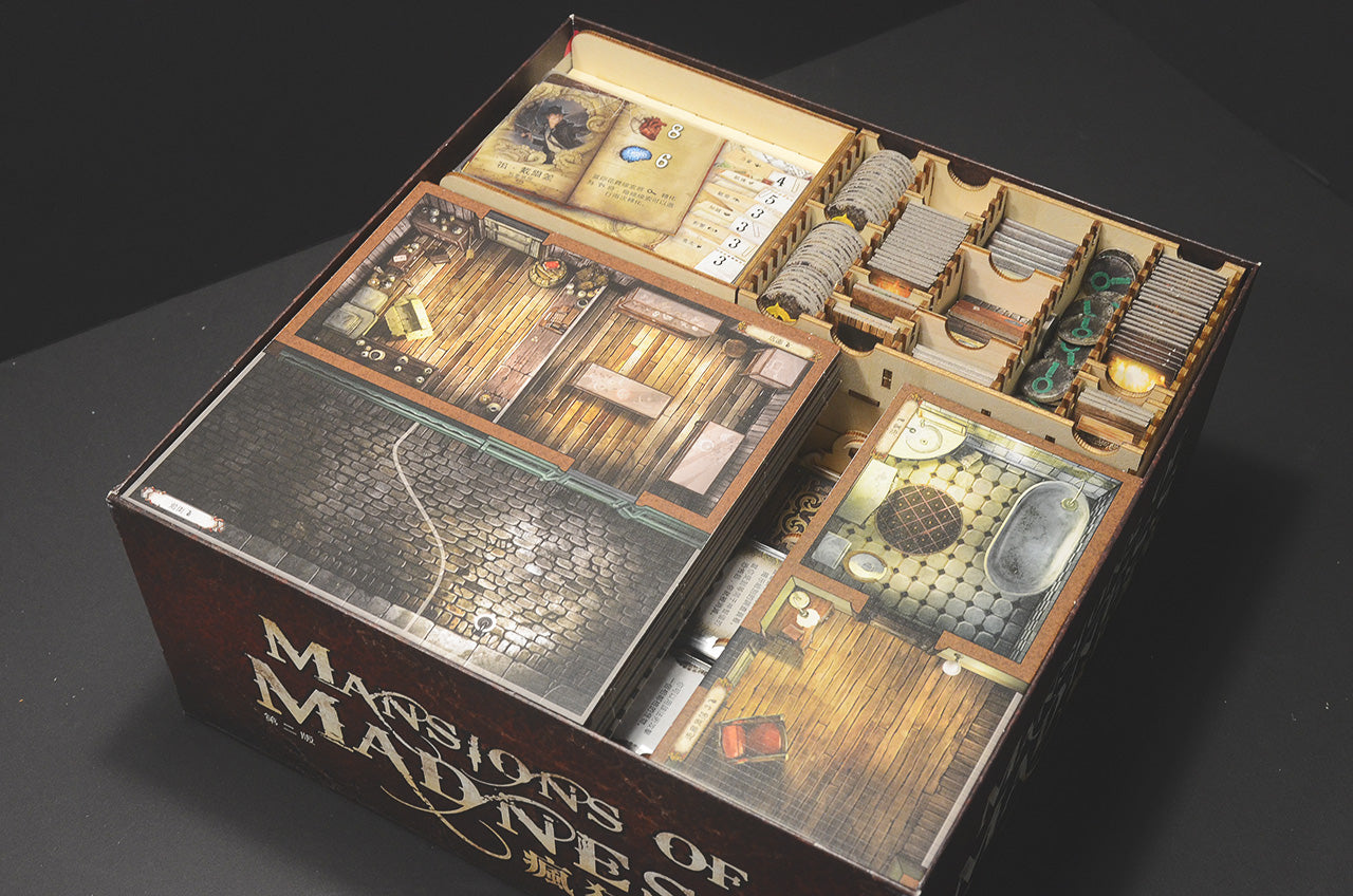 瘋狂詭宅二版 Mansion of Madness 烏鴉盒子木質桌遊收納盒