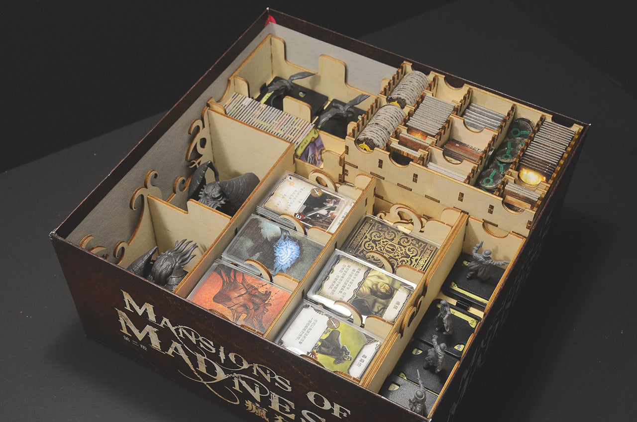 瘋狂詭宅二版 Mansion of Madness 烏鴉盒子木質桌遊收納盒