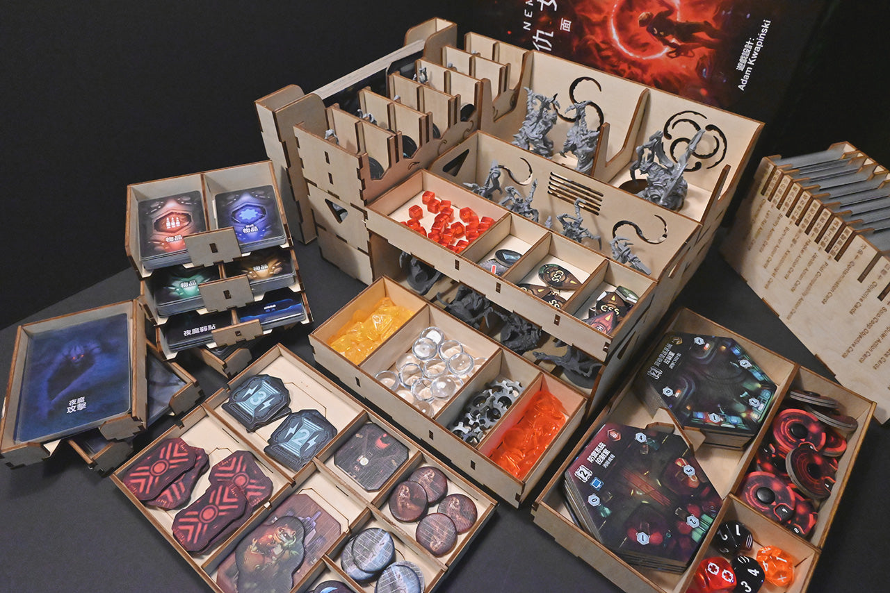 復仇女神號：全面封鎖 桌遊收納盒 Nemesis Lockdown insert organizer 烏鴉盒子桌遊收納
