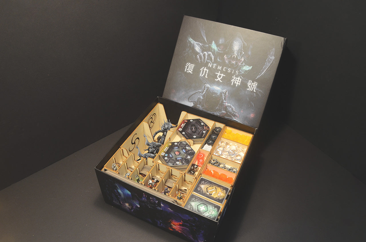 復仇女神號 桌遊收納盒 Nemesis board game insert organizer 烏鴉盒子桌遊收納