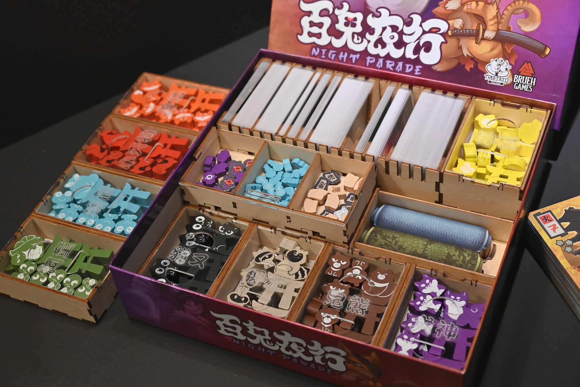 百鬼夜行大全套 桌遊收納盒 Night Parade of a Hundred Yokai board game insert 烏鴉盒子
