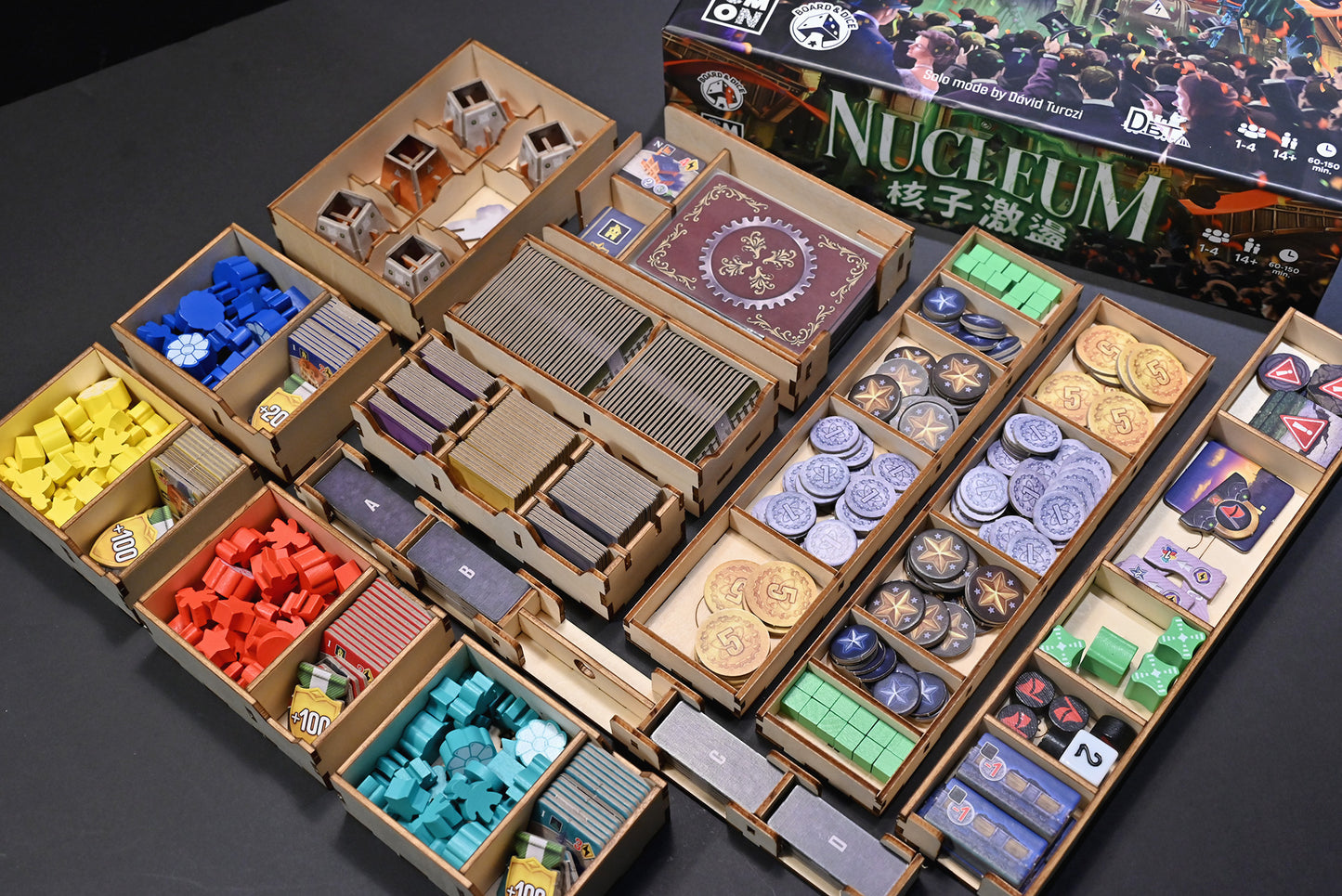 核子激盪 桌遊收納盒 Nucleum board game insert 烏鴉盒子桌遊收納