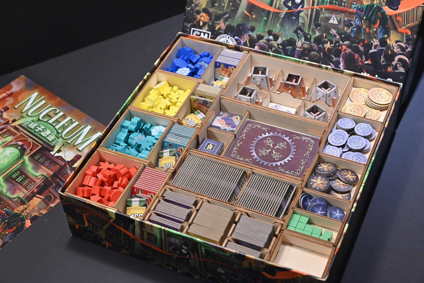 核子激盪 桌遊收納盒 Nucleum board game insert 烏鴉盒子桌遊收納