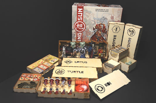 旭日戰魂錄 Rising Sun 烏鴉盒子木質桌遊收納盒