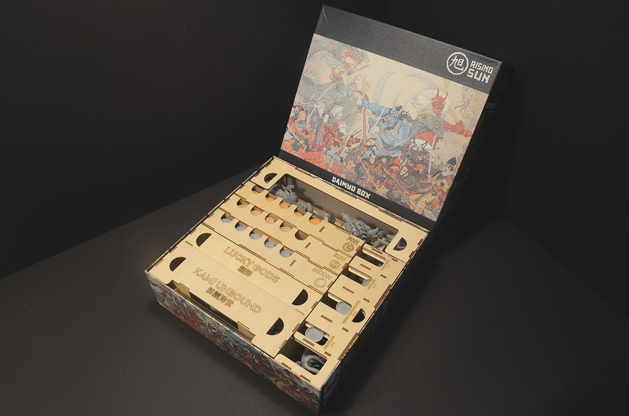 旭日戰魂錄大名秘盒 桌遊收納盒 Rising Sun Daimyo Box insert organizer 烏鴉盒子
